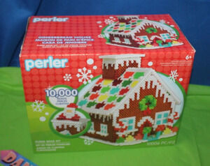 Perler Bead 10,006 Pieces Gingerbread House Fused Bead Kit 80-54457K Sealed Toy